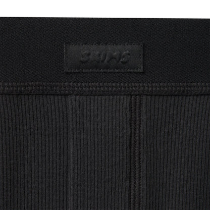 COTTON RIB LOOSE BOXER | SOOT