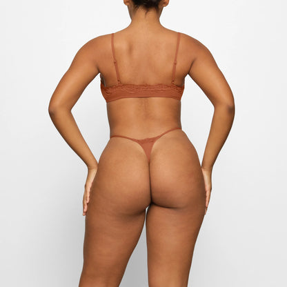 FITS EVERYBODY LACE SCOOP BRALETTE | BRONZE