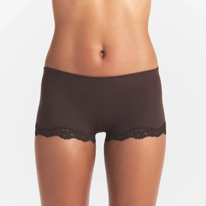 FITS EVERYBODY LACE BOY SHORT | ESPRESSO