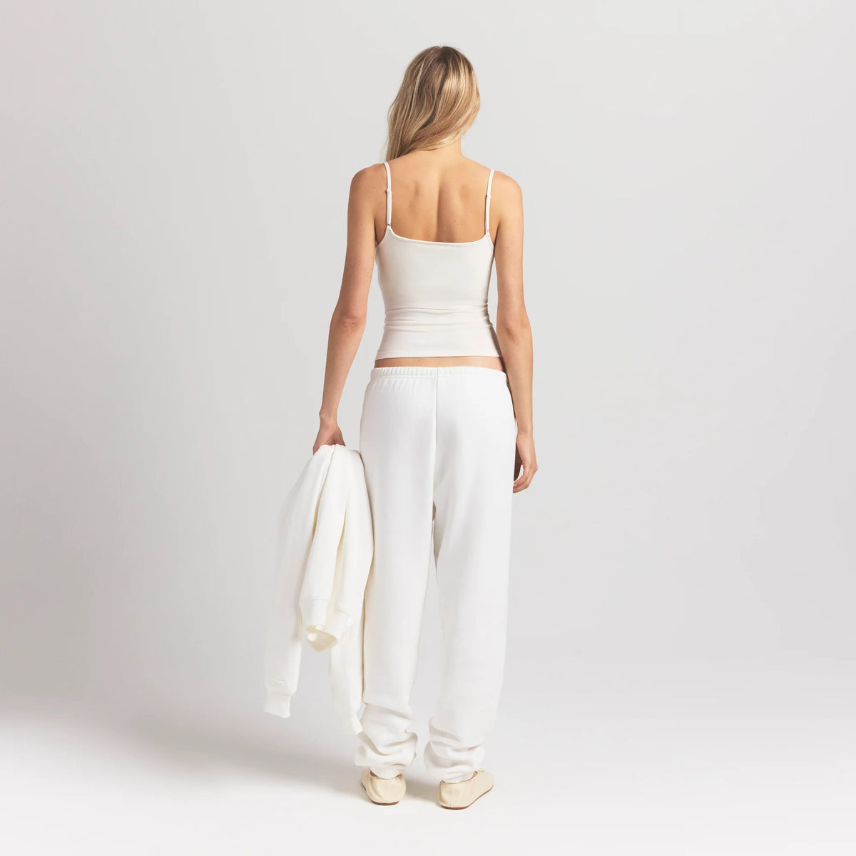 COTTON FLEECE JOGGER | MARBLE
