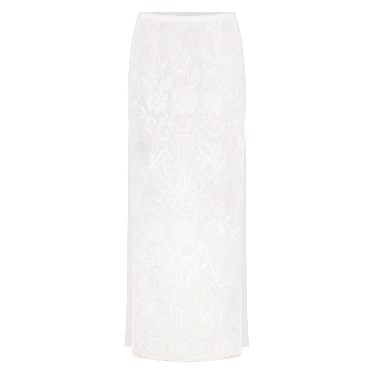 LACE COVER-UPS LONG SKIRT | SNOW