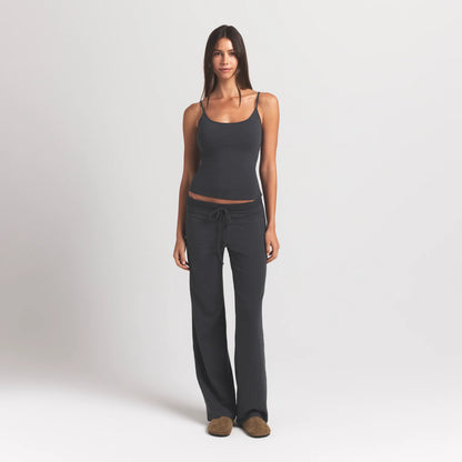 COTTON JERSEY SCOOP NECK CAMI | ASH