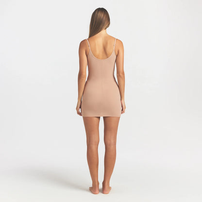 FITS EVERYBODY SLIP DRESS | CLAY