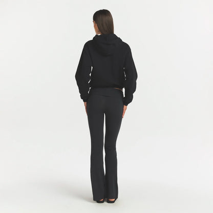 COTTON FLEECE HOODIE | ONYX