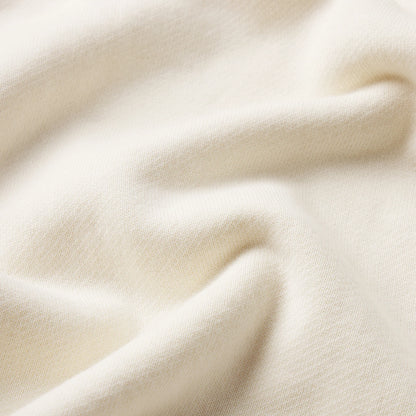 FRENCH TERRY ZIP UP HOODIE | ECRU