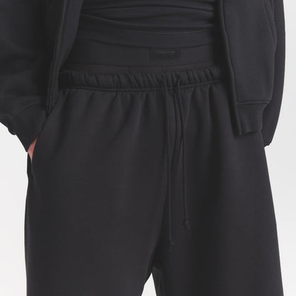 FLEECE LOUNGE MENS RELAXED LONG SHORT | WASHED ONYX
