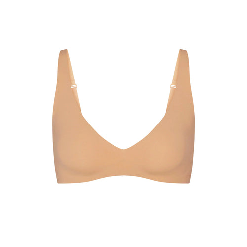 NAKED PLUNGE BRALETTE | OCHRE