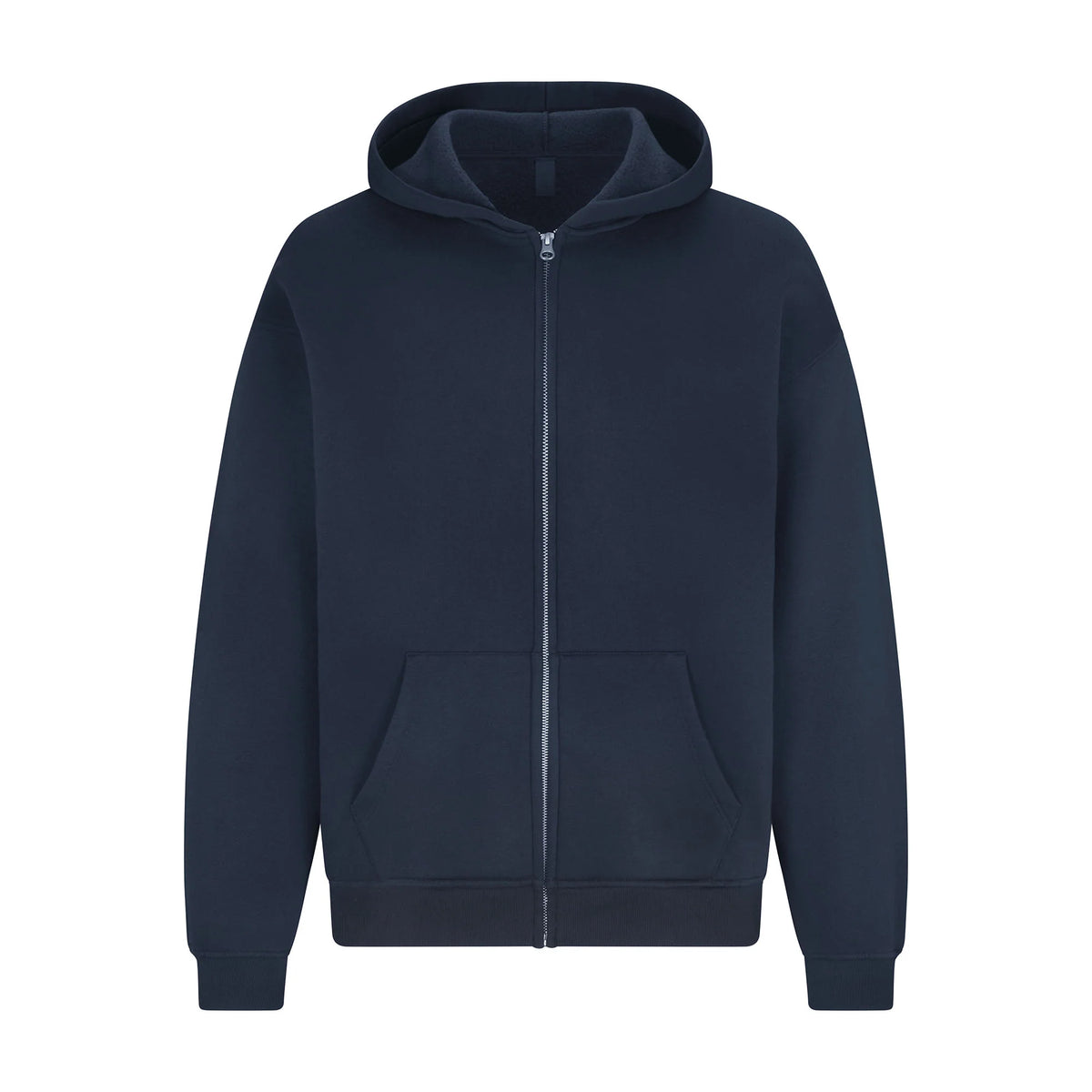 FLEECE LOUNGE MENS RELAXED ZIP UP HOODIE | NAVY
