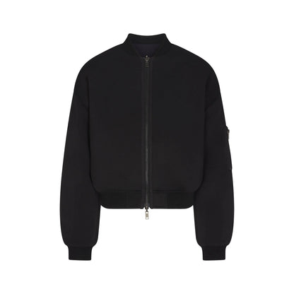 NEOPRENE OUTERWEAR REVERSIBLE BOMBER JACKET | OBSIDIAN