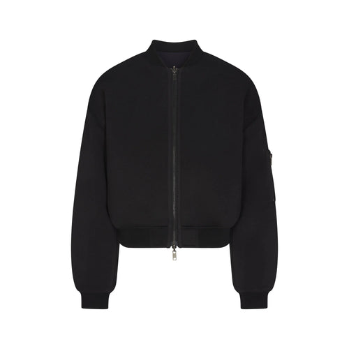 NEOPRENE OUTERWEAR REVERSIBLE BOMBER JACKET | OBSIDIAN