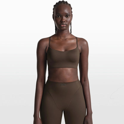 NikeSKIMS MATTE CONTOUR CAMI BRA | DARK SEPIA