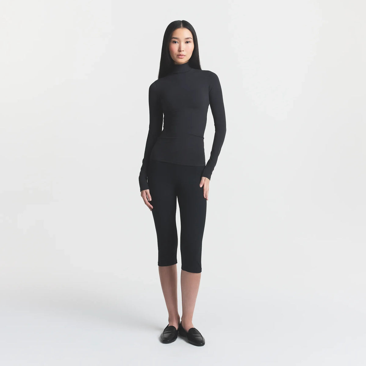 COTTON JERSEY TURTLENECK LONG SLEEVE | SOOT