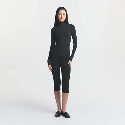COTTON JERSEY TURTLENECK LONG SLEEVE | SOOT
