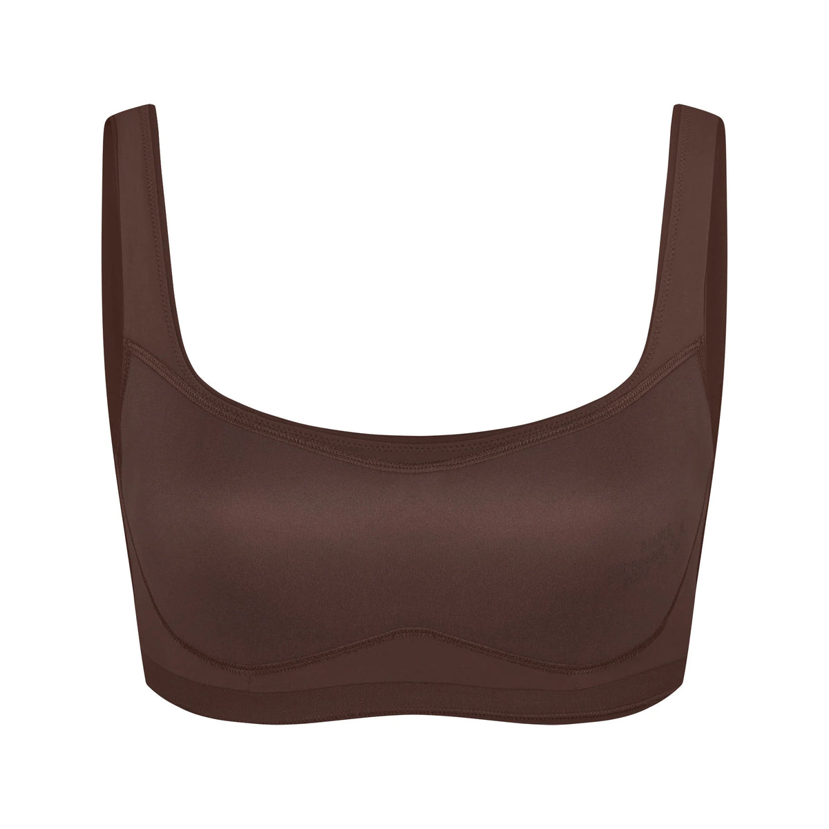 NikeSKIMS MATTE SCOOP NECK BRA | DARK SEPIA