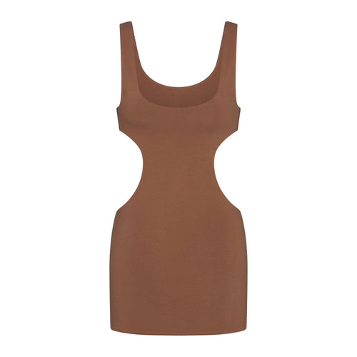 COTTON JERSEY CUT OUT MINI DRESS | JASPER