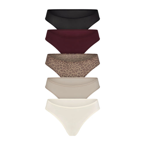 FITS EVERYBODY THONG 5-PACK | DESERT LEOPARD MULTI