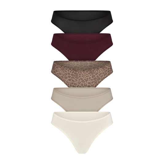 FITS EVERYBODY THONG 5-PACK | DESERT LEOPARD MULTI
