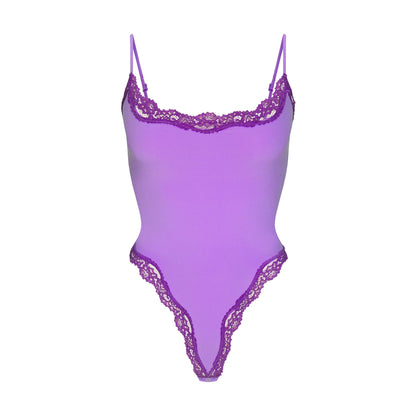 FITS EVERYBODY LACE CAMI BODYSUIT | ULTRA VIOLET TONAL