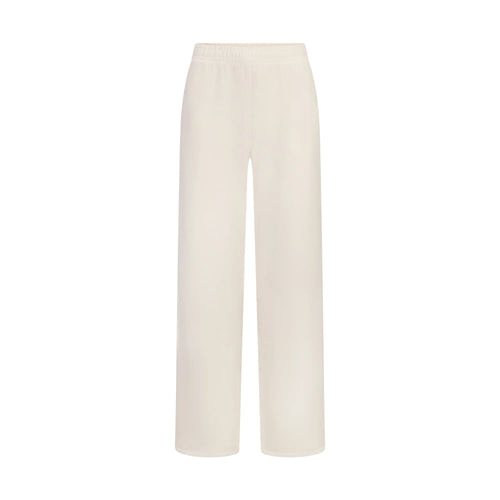 FRENCH TERRY STRAIGHT LEG PANT | ECRU