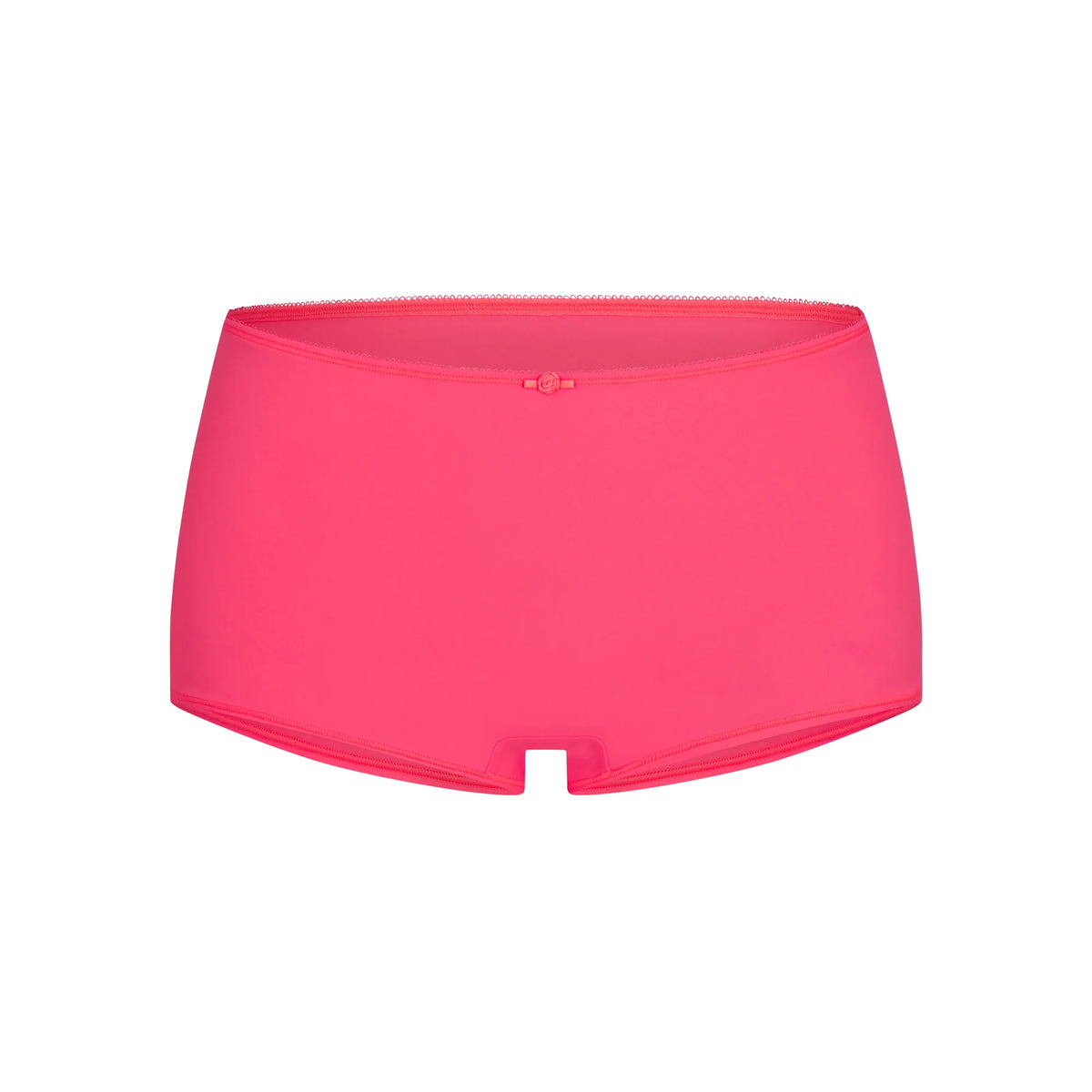 FITS EVERYBODY PICOT CAMI AND BOY SHORT SET | ULTRA PINK
