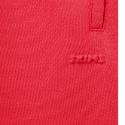 COTTON FLEECE HOODIE | WASHED RED