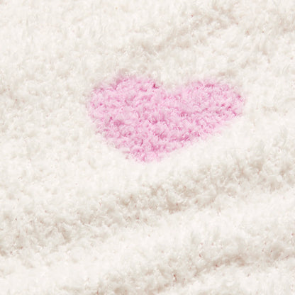 COZY KNIT UNISEX ROBE | IVORY SPACED HEARTS