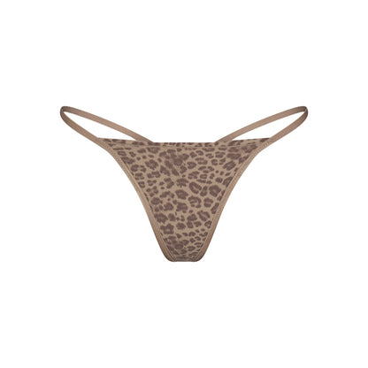 FITS EVERYBODY T-STRING THONG | DESERT LEOPARD INK PRINT