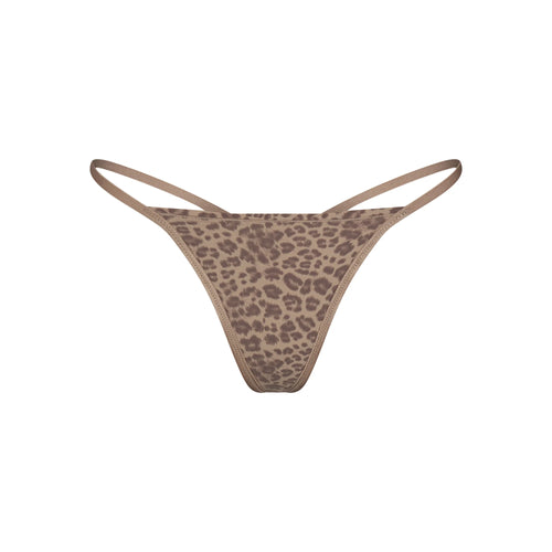 FITS EVERYBODY T-STRING THONG | DESERT LEOPARD INK PRINT
