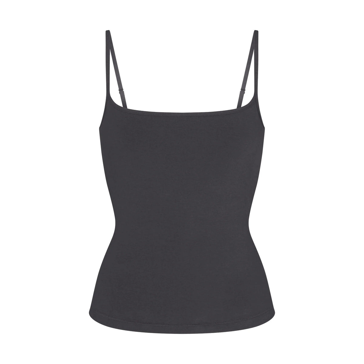 COTTON JERSEY SCOOP NECK CAMI | ASH