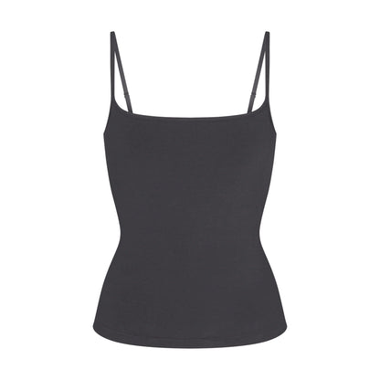 COTTON JERSEY SCOOP NECK CAMI | ASH
