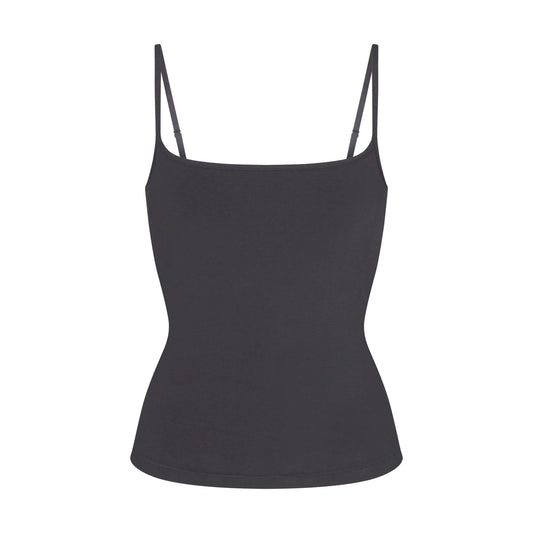 COTTON JERSEY SCOOP NECK CAMI | ASH