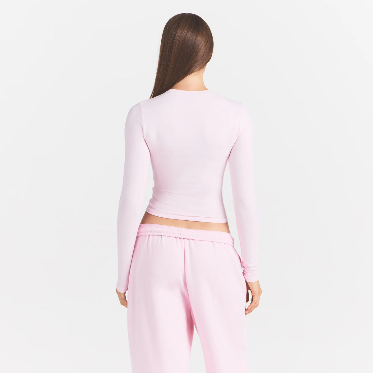 COTTON JERSEY LONG SLEEVE T-SHIRT | CHERRY BLOSSOM