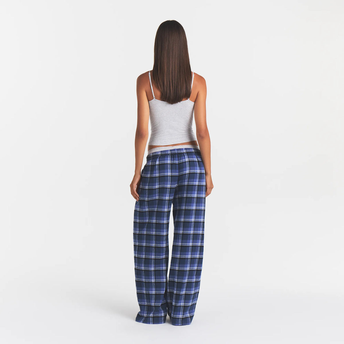 FLANNEL SLEEP OVERSIZED PANT | INDIGO OUTDOOR PLAID