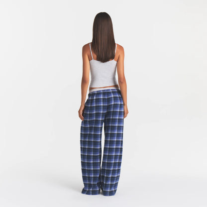 FLANNEL SLEEP OVERSIZED PANT | INDIGO OUTDOOR PLAID