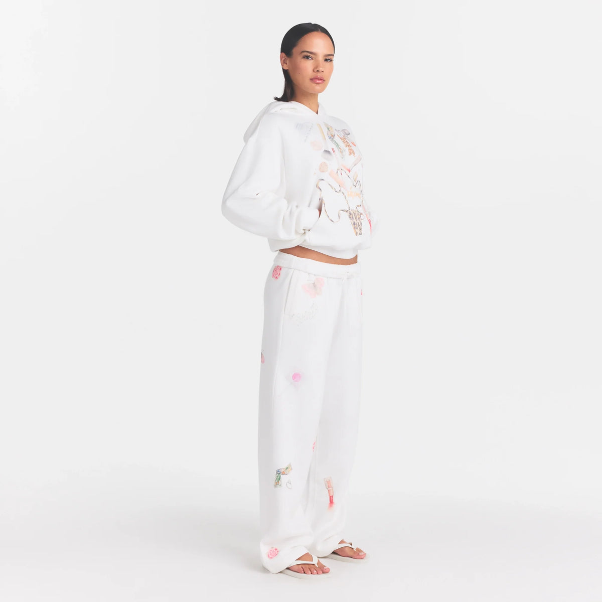 COTTON FLEECE STRAIGHT LEG PANT | SNOW ESSENTIALS