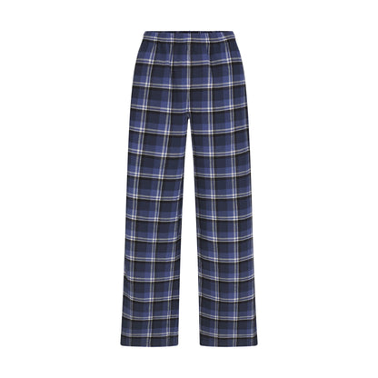 FLANNEL SLEEP OVERSIZED PANT | INDIGO OUTDOOR PLAID