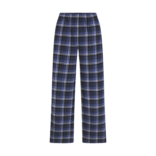 FLANNEL SLEEP OVERSIZED PANT | INDIGO OUTDOOR PLAID