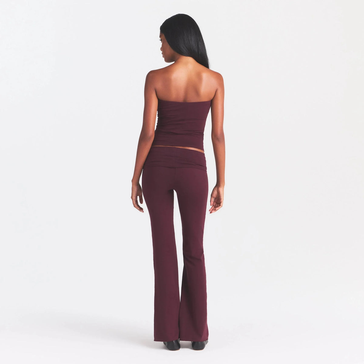 COTTON JERSEY TUBE TOP | CURRANT