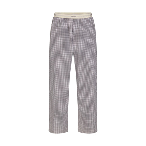 COTTON POPLIN MENS LOGO BAND SLEEP PANT | FULL MOON CHECK