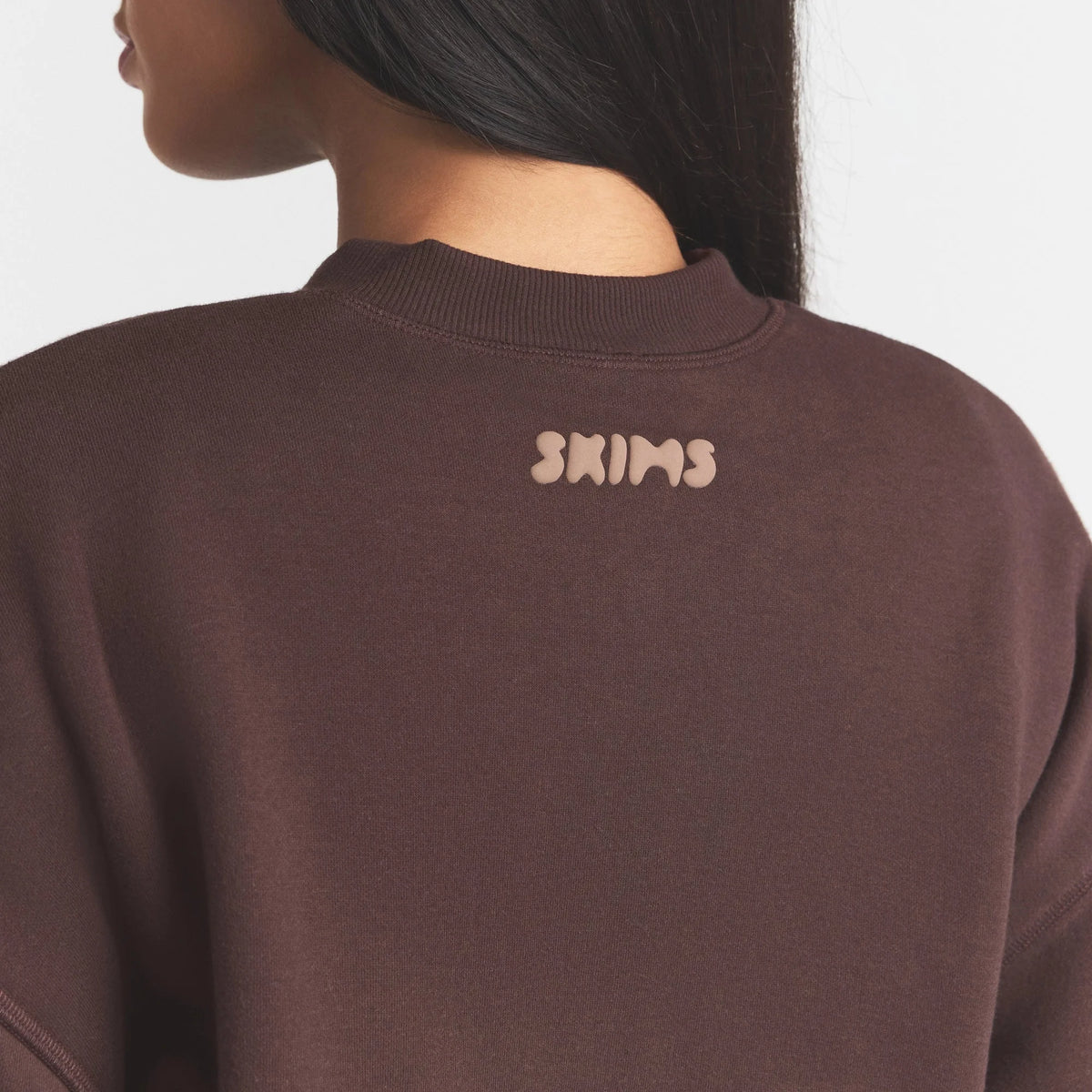 COTTON FLEECE BOMBER JACKET | ESPRESSO