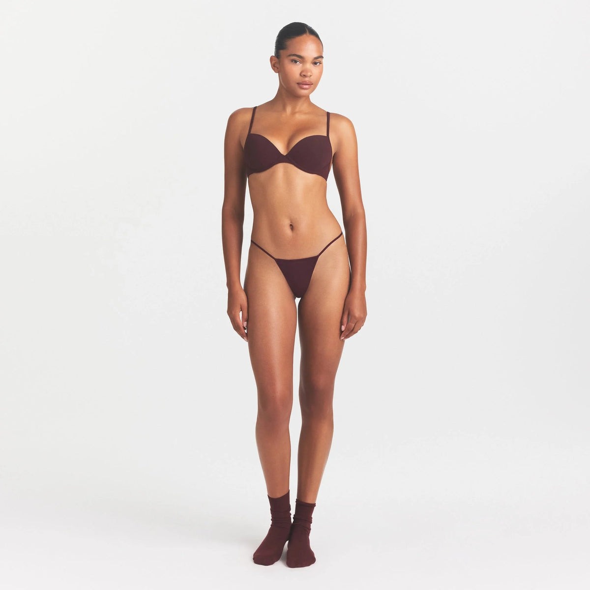 EVERYDAY COTTON STRING THONG | CURRANT