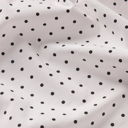 COTTON POPLIN SLEEP STRAIGHT LEG PANT | ONYX DOT PRINT