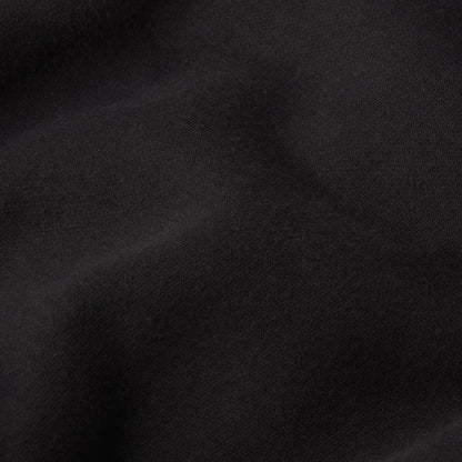 COTTON FLEECE CROPPED HOODIE WITH EMBOSSED LOGO | ONYX