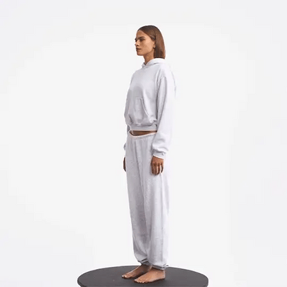 COTTON FLEECE JOGGER | LIGHT HEATHER GREY