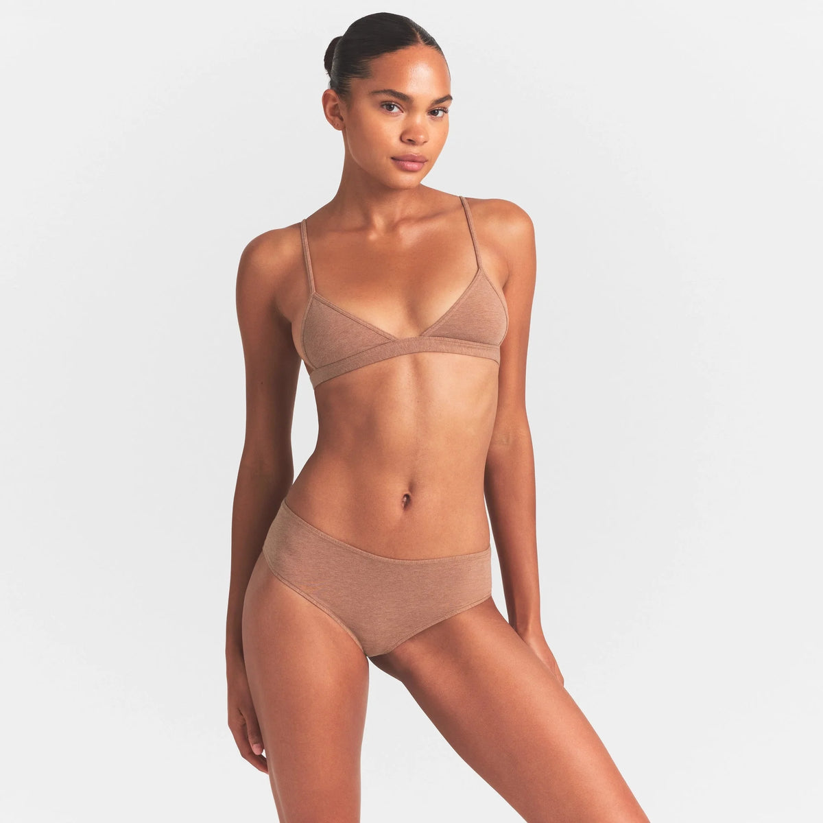 EVERYDAY COTTON TRIANGLE BRALETTE | SIENNA HEATHER