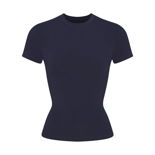 COTTON JERSEY T-SHIRT | NAVY