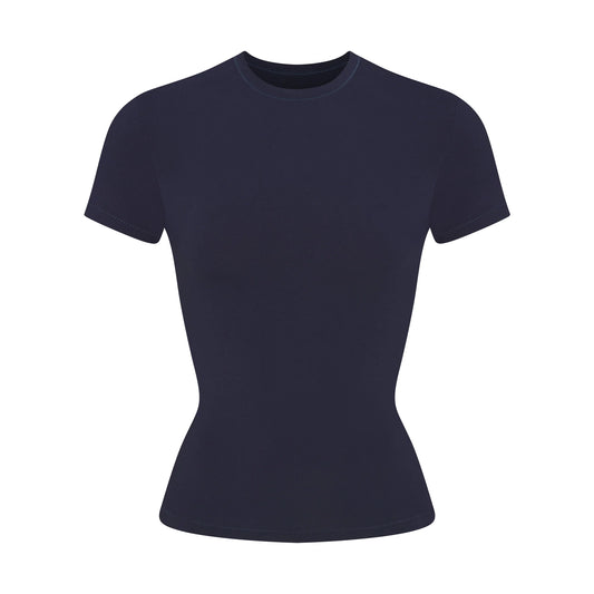COTTON JERSEY T-SHIRT | NAVY