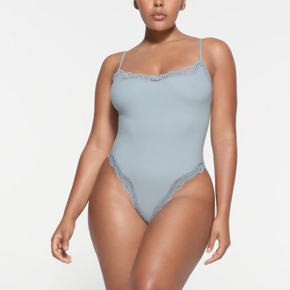 FITS EVERYBODY LACE CAMI BODYSUIT | DENIM