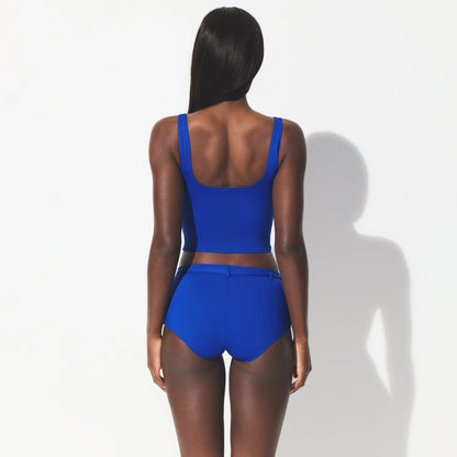 ICONIC SWIM TANK BIKINI TOP | COBALT