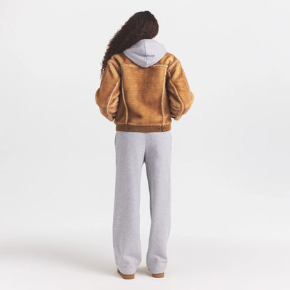 FAUX SHEARLING JACKET | TOASTED LATTE